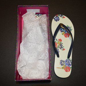 Tory Burch Flip Flops, New with Box